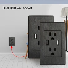 Двойной USB порт розетки зарядное устройство переменного тока розетка US Plug OUJ99