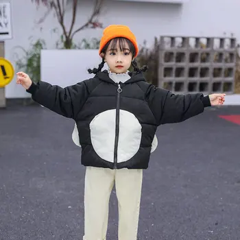

2019 winter children's cotton clothes will move the wings girls cotton coat