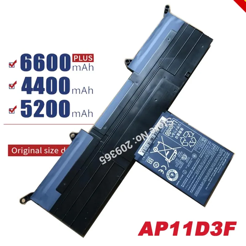 AP11D3F Battery For Acer Aspire S3 S3-951 S3-391 MS2346 AP11D4F 3ICP5/65/88 3ICP5/67/90 11.1V 3280mAh free ship | Компьютеры и офис