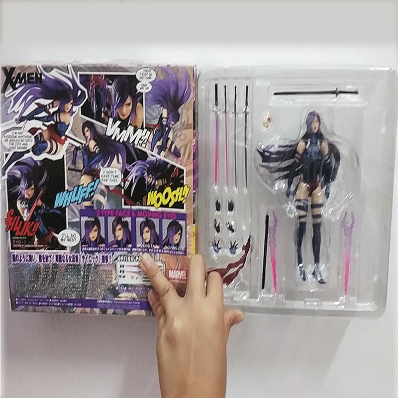 Yamaguchi Revoltech Psylocke Variant X-men Series 10 фигурка модель игрушки кукла для подарка