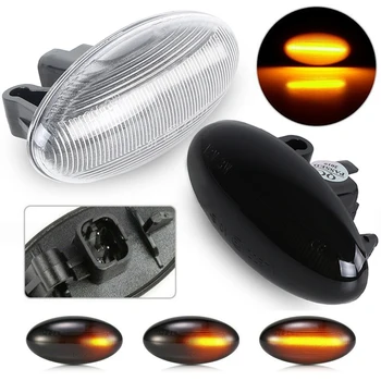 

LED Dynamic Turn Signal Side Marker Light Lamp For Expert Partner 107 108 206 207 301 307 407 607 Restyling 1007 4007 Traveller