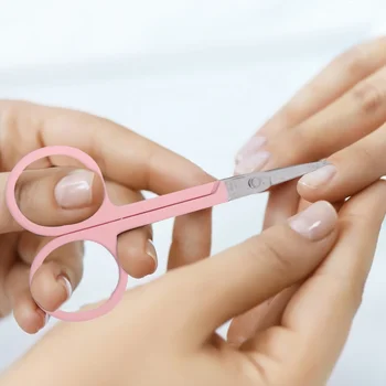 

2pcs Stainless Steel Eyebrow Trimmers Brow Scissors Eyebrow Scissors Beauty Tool