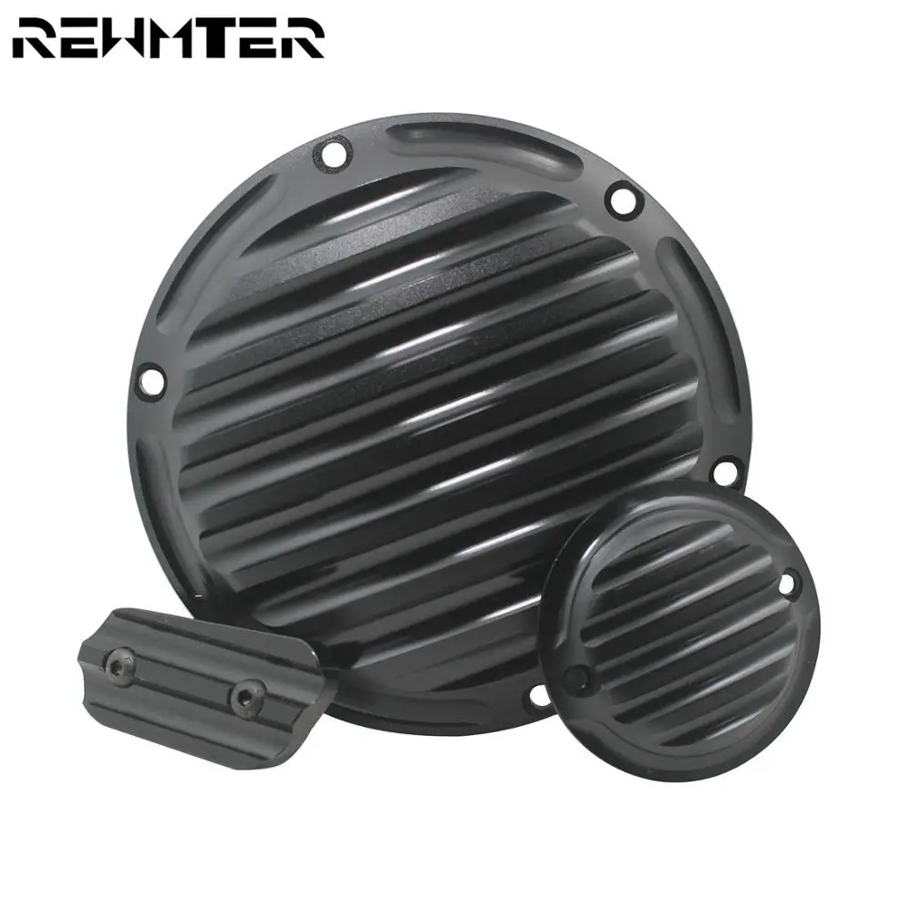 

Motorcycle Derby Cover Timing Timer Cover Black Inspection Cover Set For Harley Sportster Iron XL 883 1200 Seventy Two Roadster