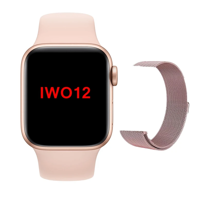 gold add steel Iwo 11 plus iwo 12 умные часы серии 5 1:1 Bluetooth Вызов ЭКГ частота сердечных сокращений 44 мм/40 мм PK iwo 8 мужские умные часы для Apple IOS - Цвет: gold add steel
