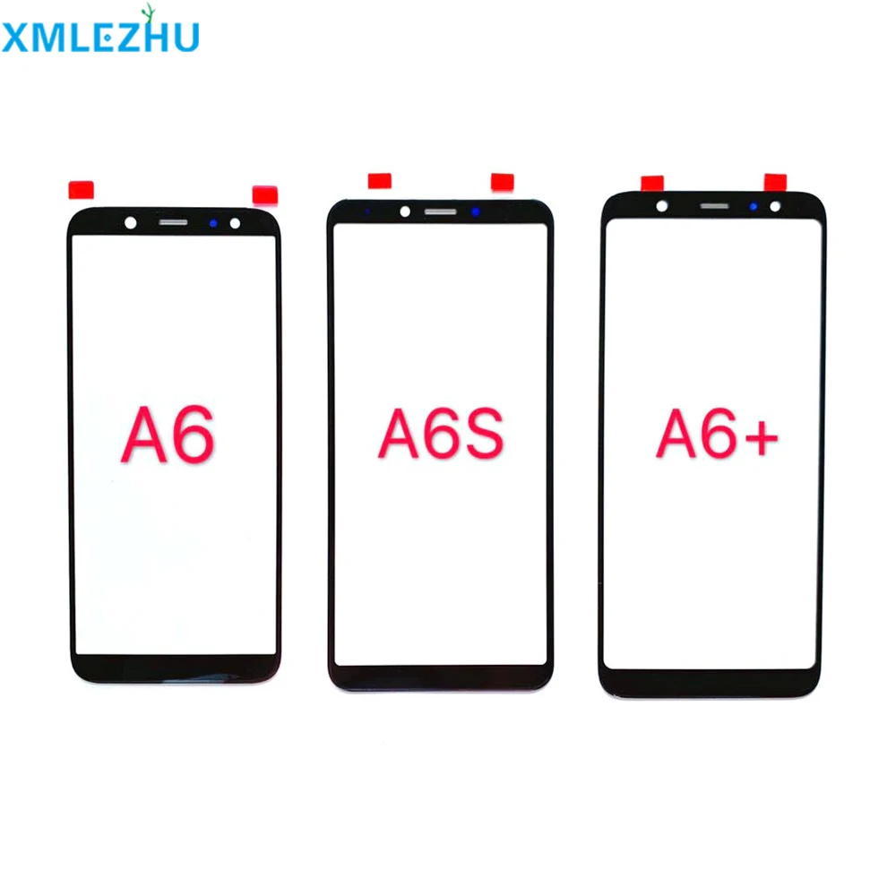10 шт. для samsung Galaxy A6 A6 Plus A6s 600 A600 A605 ЖК передняя внешняя стеклянная панель