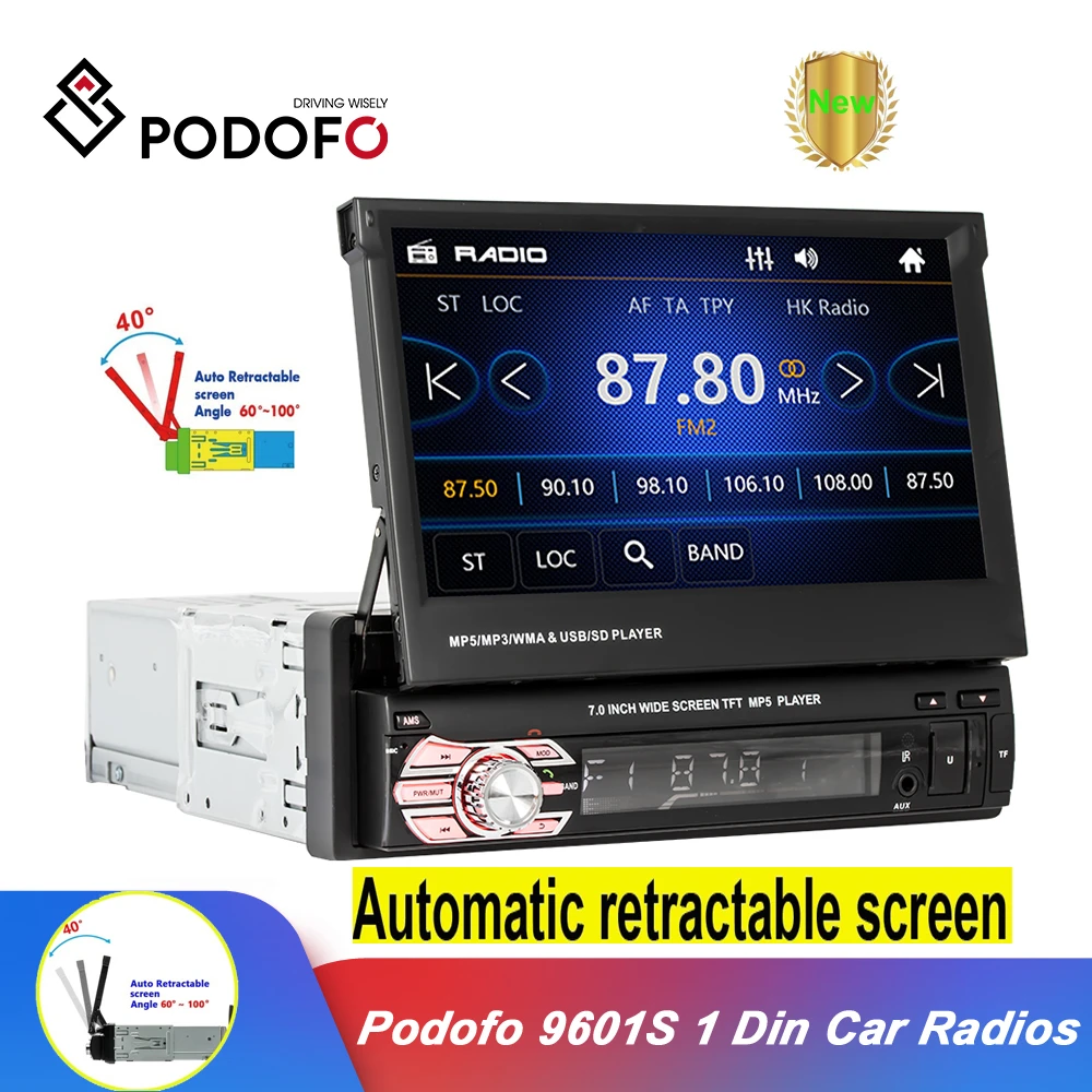 7.0 inch wide screen tft mp5 player