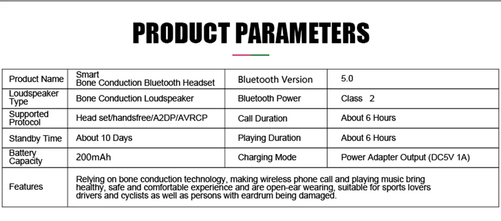Z8 костной проводимости Bluetooth 5,0 наушники беспроводные стерео музыка Спорт на открытом воздухе микрофон Handsfree TWS наушники