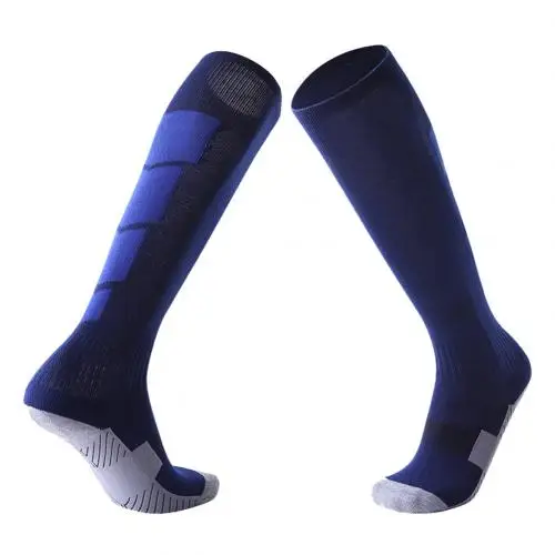 Royal Blue Высокое качество, профессиональные, для взрослых, дышащие, футбольные, спортивные, тренировочные, мужские, спортивные, высокие, без пятки - Цвет: Royal Blue