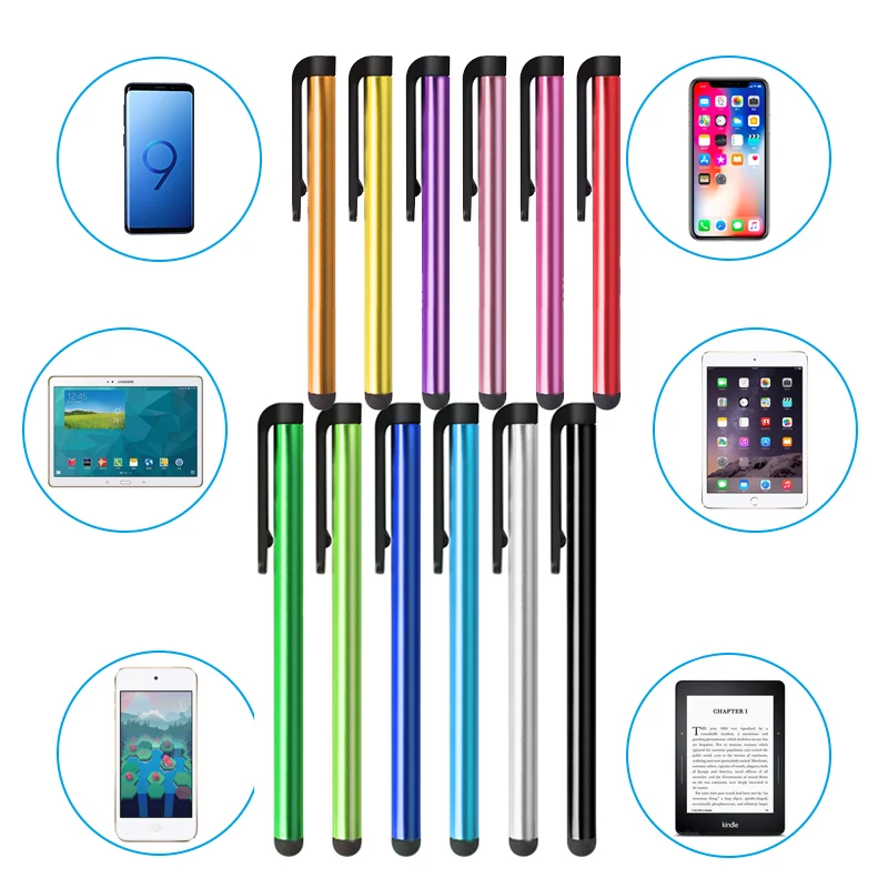Durable 10Pcs Capacitive Touch Screen Stylus Pen For Universal  Phone Tablet PC 
