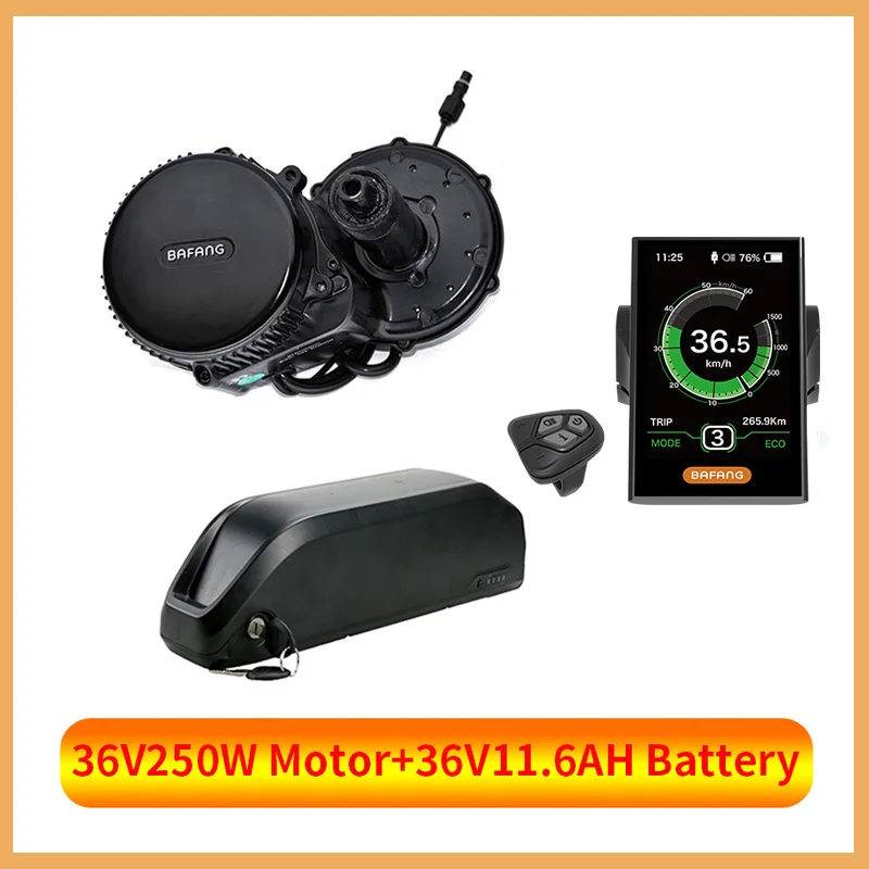 36V 250W 11.6AH C18 BBS01B BBS01 Bafang 36V250W Середина привода samsung батарея Электрический мотор комплект с 36 В батарея в samsung литий-ионная батарея для электровелосипеда - Цвет: 36V 250W 11.6AH C18