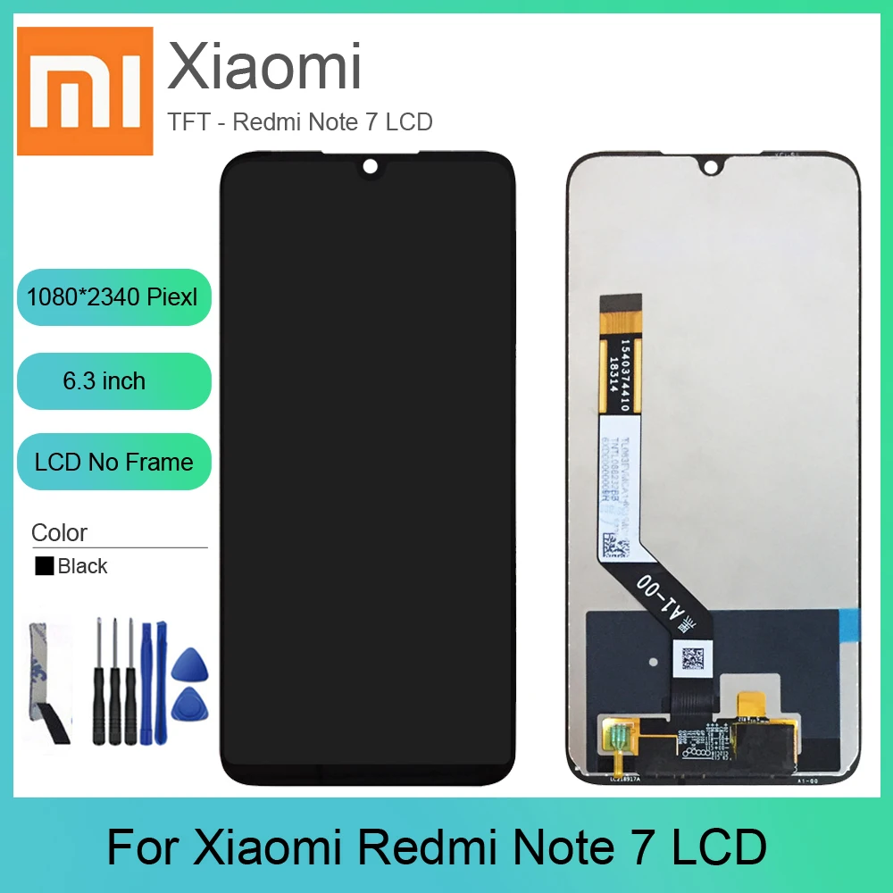 6 3 дюйма для XiaoMi Redmi Note 7 ЖК-дисплей + сенсорный экран дигитайзер сборка