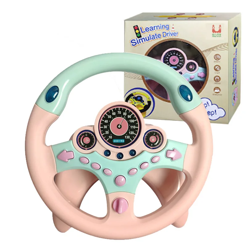 Electric Simulation Steering Wheel Toy With Light And Sound Educational Children Co-Pilot Children'S Car Toy Vocal Toy Gift 8