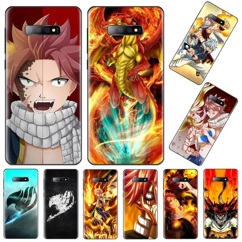 anime animal fairy tail Japan Printing Phone Case cover Shell For Samsung S6 S7 edge S8 S9 S10 e plus A10 A50 A70 note8 J7 2017 | Мобильные