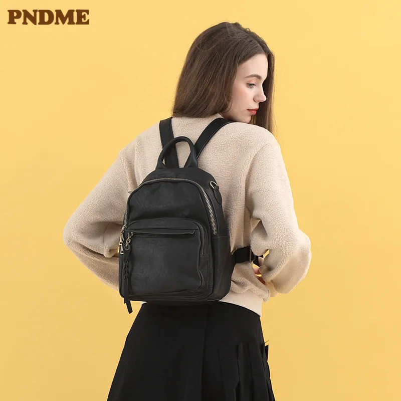 ^*Best Offers PNDME модная повседневная Роскошная натуральная кожа женские рюкзак для путешествий на открытом воздухе высокого качества дизайнерская обув... ^*Best Offers PNDME модная повседневная Роскошная натуральная кожа женские рюкзак для путешествий на открытом воздухе высокого качества дизайнерская обув...