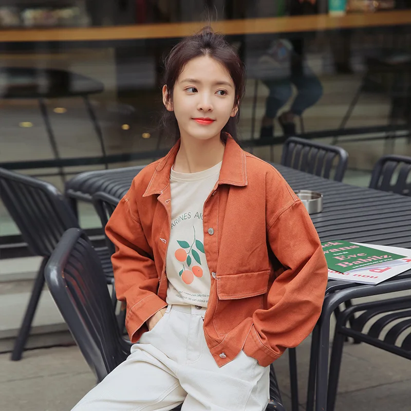 

Vintage Jeans Coat Women's Korean-style Spring And Autumn Loose-Fit Slimming Denim Jacket WOMEN'S Dress 2019 Spring New Style To