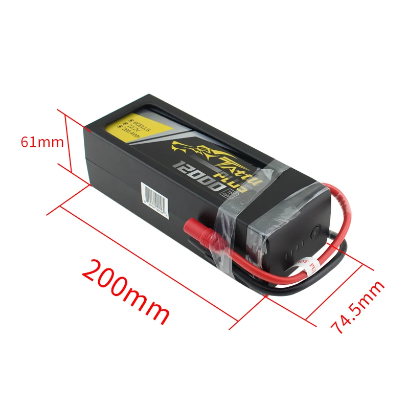 Tattu Plus 6S 22,2 V LiPo умный аккумулятор 4S 10000mah 12000mah 16000mah 22000mAh Plus 25C с разъемом AS150 XT150 для беспилотного летательного аппарата