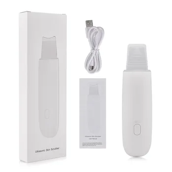 

Ultrasonic Skin Scrubber Deep Cleaning Face Scrubber Vibrating Facial Cleansing Skin Spatula Peeling Beauty Instrument Device