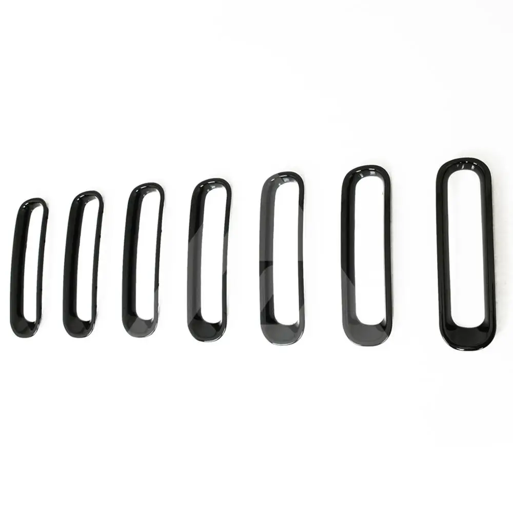 Для 2007 2008 2009 2010 2011 2012 2013 Jeep Wrangler ABS 7 шт. открытый черно Упакованные решетка