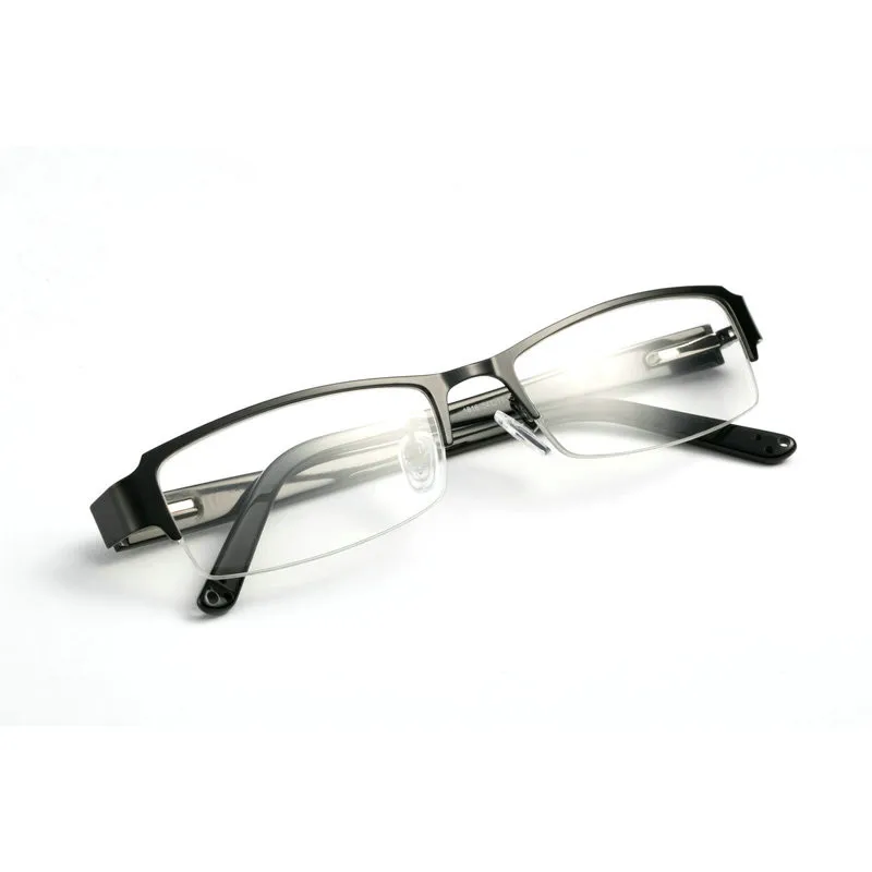 BCLEAR классические полуобода сплав оправа для очков брендовые дизайнерские бизнес мужские очки в оправе весенние шарниры на ацетатные ножки
