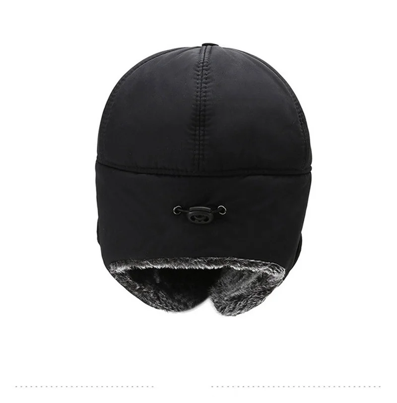None/Brand Winter Warm Unisex Windproof Lei Feng Hat Bomber Hat with Ear Flap Full Face Mask Windproof