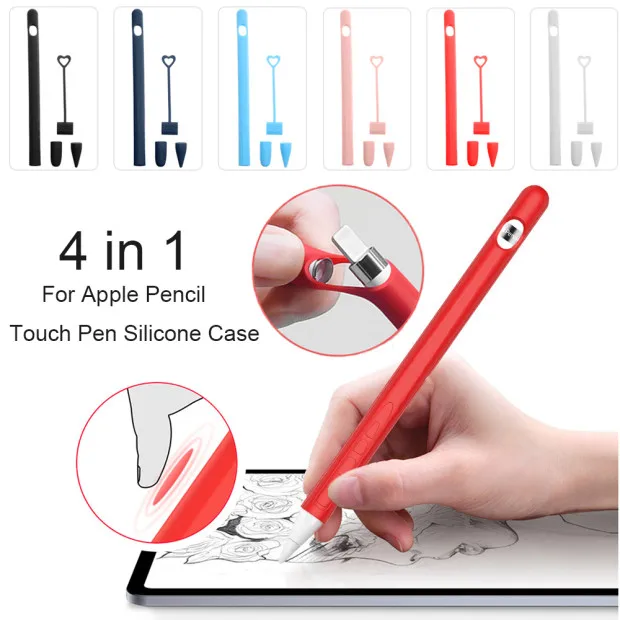 Стилус, мягкий силиконовый чехол, совместимый с Apple Pencil, чехол, совместимый с iPad, планшет, стилус, защитный чехол