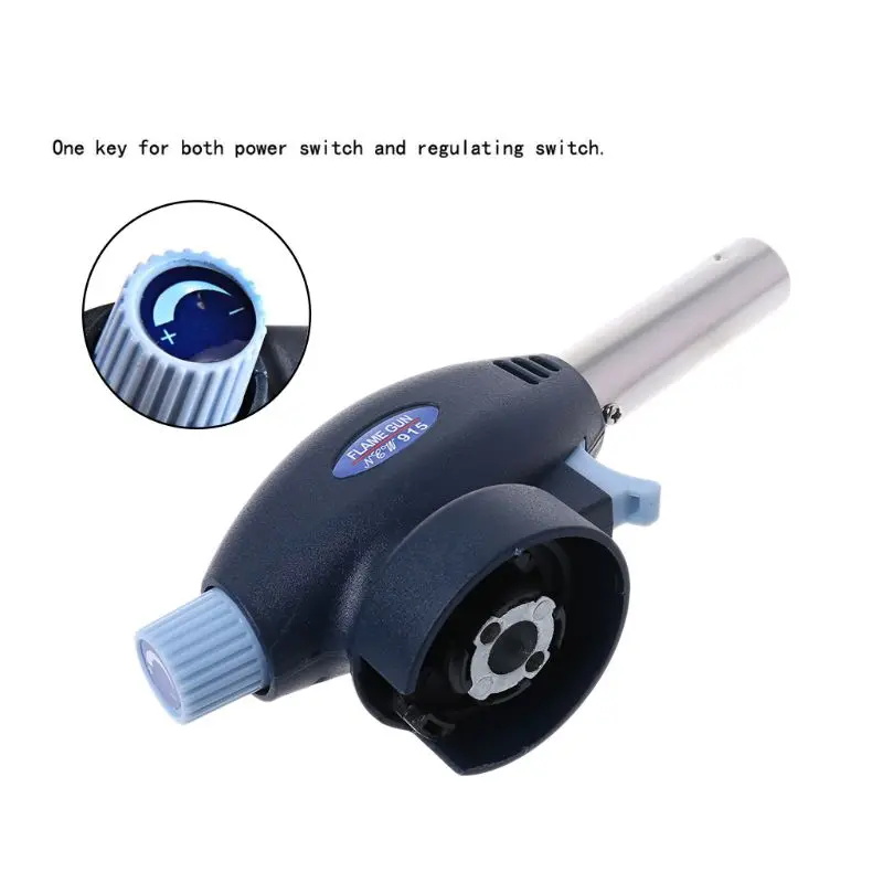 

Drop Shipping Flame Gas Torch Flame Thrower Automatic Piezoelectricity Ignite Picnic Cook Tool