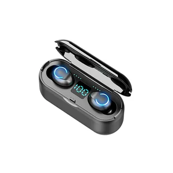 

New F9 Wireless Headphones Bluetooth 5.0 Earphone TWS HIFI Mini In-ear Sports Running Headset Support IOS/Android Phones HD Call