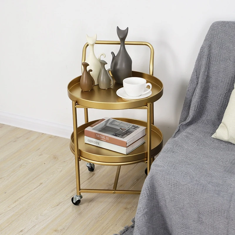 

Pulley Movable Living Room Bedroom Coffee Table Coffee Table Rack Storage Rack Display Plate