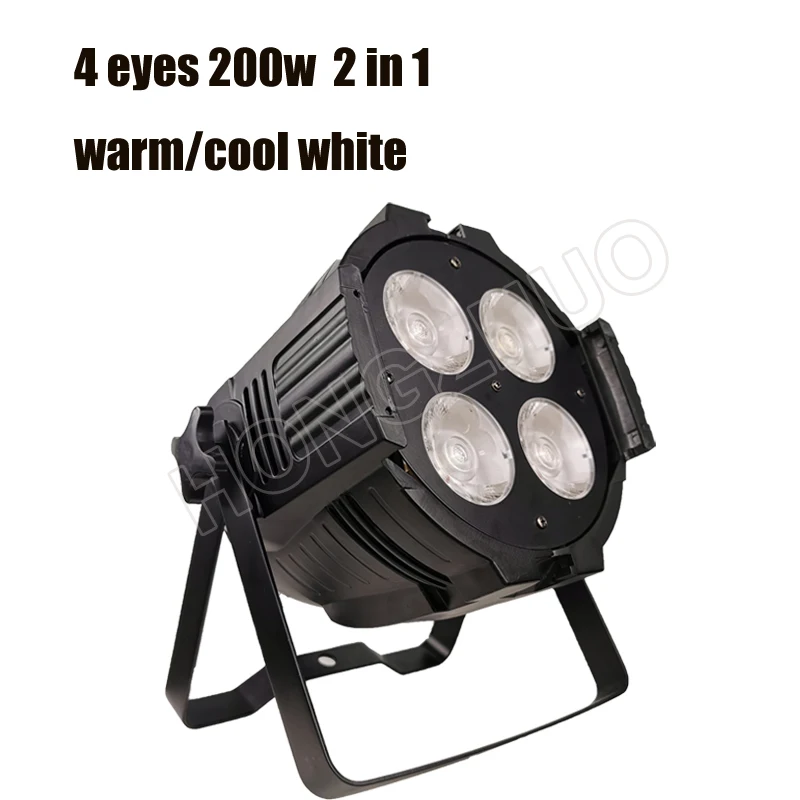 2 in 1 4 глаза 4*50 Вт Coolwhite/Warmwhite 2in1RGBW COB светодиодный светильник Блиндер для зрителей сценический студийный светильник 200 Вт сценический светильник - Цвет: 2 in 1