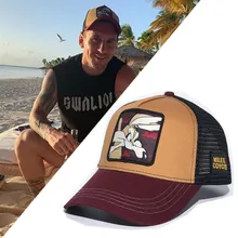 Высококачественная бейсболка с изображением героев мультфильма в стиле Месси Looney ttes с оригинальным логотипом в стиле хип-хоп, модная бейсболка с вышивкой