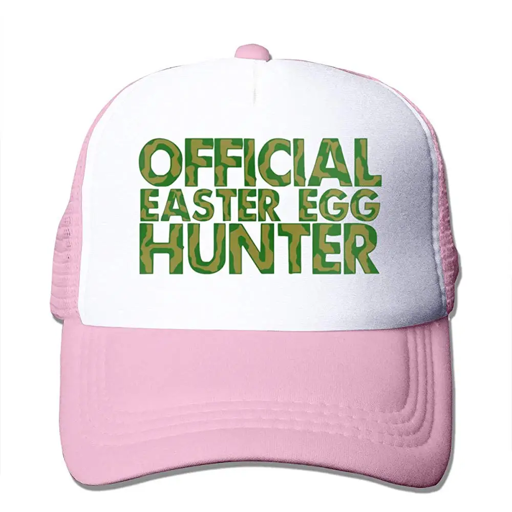 Официальный Пасхальный яйцо Охотник сетки Бейсболка унисекс Дальнобойщик стиль шляпы розовый