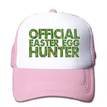 Официальный Пасхальный яйцо Охотник сетки Бейсболка унисекс Дальнобойщик стиль шляпы розовый