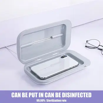 

Portable UV Sterilizer Cabinet Phone Disinfectant Mini Sterilization Box UV Cleaner Mobile Double Ultraviolet Disinfection Lamp