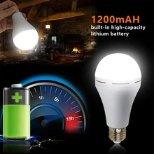 New upgrade 9W 12W 15W 18W LED Bulb Lamps Outdoor Emergency Light Rechargeable Lantern Night Light with Built-in Battery