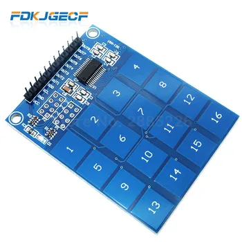 

16 Key Way Channel TTP229 Capactive Touch Switch Digital Sensor IC Module Plate Board For Arduino Low Power Indicator 2.4V 5.5V