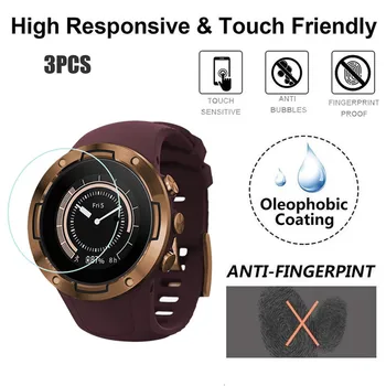 

3PCS Clear Ultra Tempered Glass Screen Protector Film For SUUNTO 5 Smart Watch Wrist Sport Smart Watch