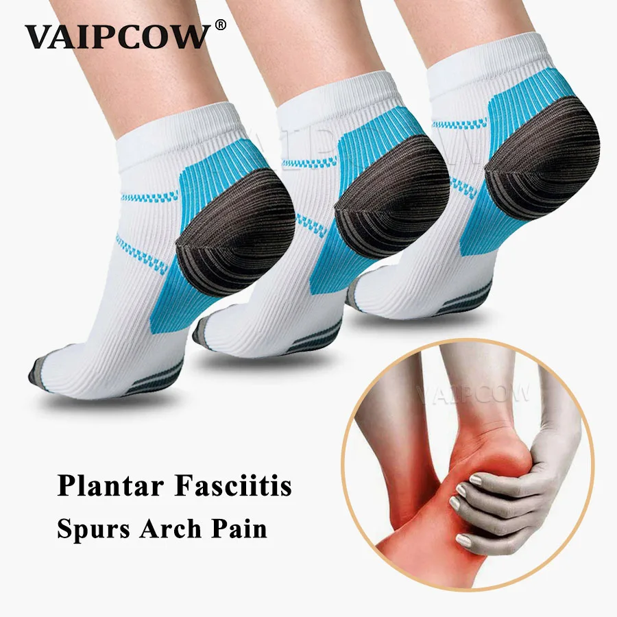 VAIPCOW medias de compresión para fascitis Plantar de pie de espolones arco dolor calcetines cómodos venosa tobillo calcetín Insoes