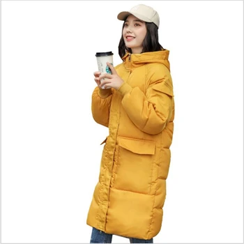 

Winter Coat Women Cotton Snow wear Outwear long Wadded women Jacket Thick Cotton Padded Warm Cotton female Parkas F75