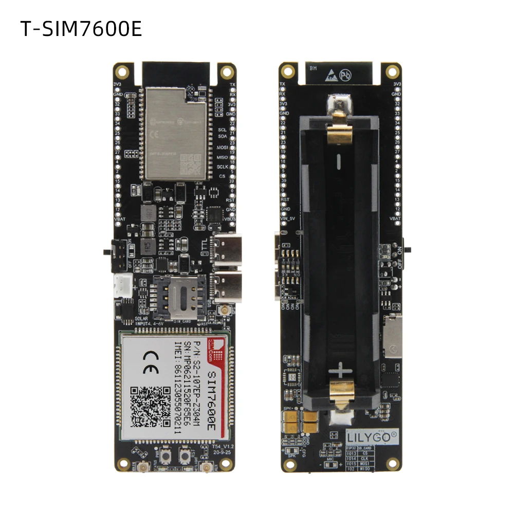 SIMCOM SIM7600E SIM7600E-L1C LTE Cat1 module ESP32-WROVER-B WIFI Bluetooth development board |