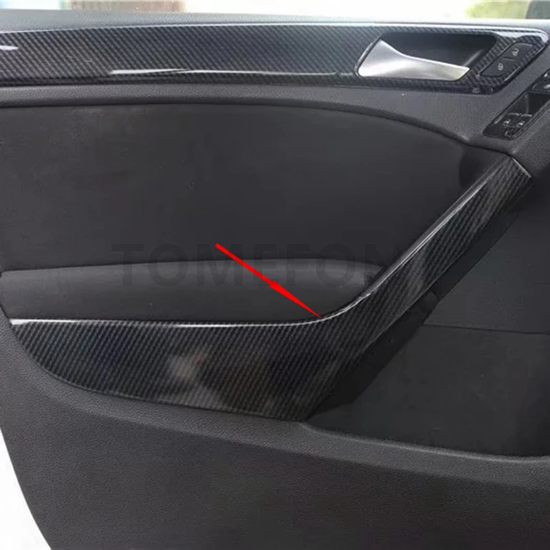 TOMEFON для Volkswagen Golf 6 MK6 2010 2011 2012 Автомобильная внутренняя дверная ручка, декоративная панель, отделка, аксессуары для интерьера ABS