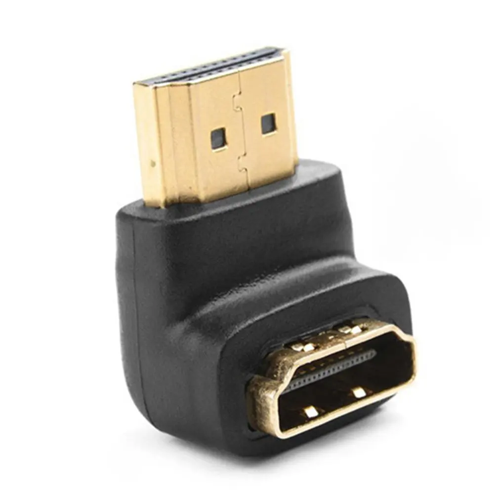 HDMI кабель соединитель Адаптер 90 градусов угол папа к Женский конвертер для 1080P HDTV