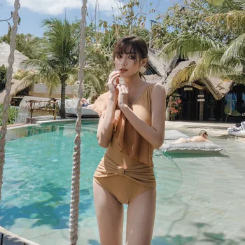

One Piece Swimsuit Woman Swimwears Swimsuits For Women Women's Swimwear Bikinis Female 2019 New Korea Hot Bathing Suits