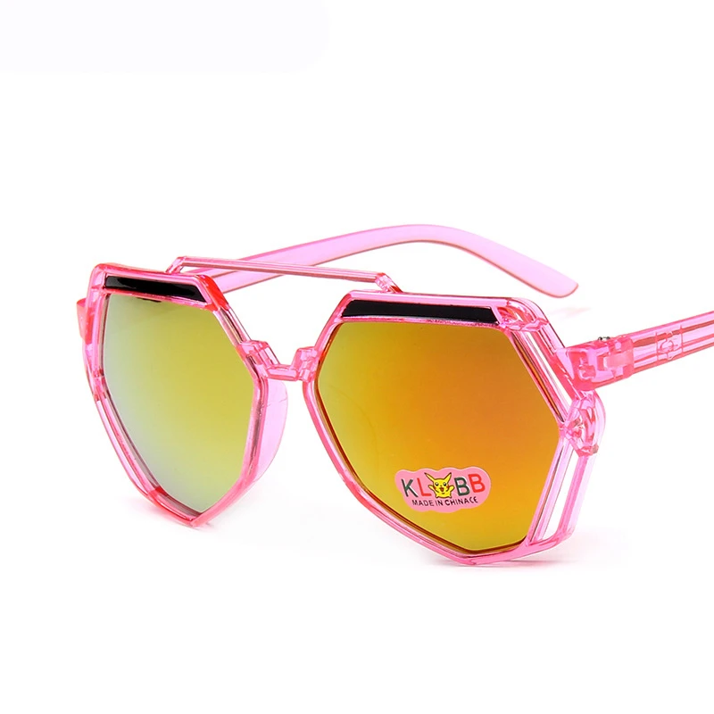 Новые детские солнцезащитные очки, модные очки с многоугольным муравьем, цветные солнцезащитные очки с ртутью