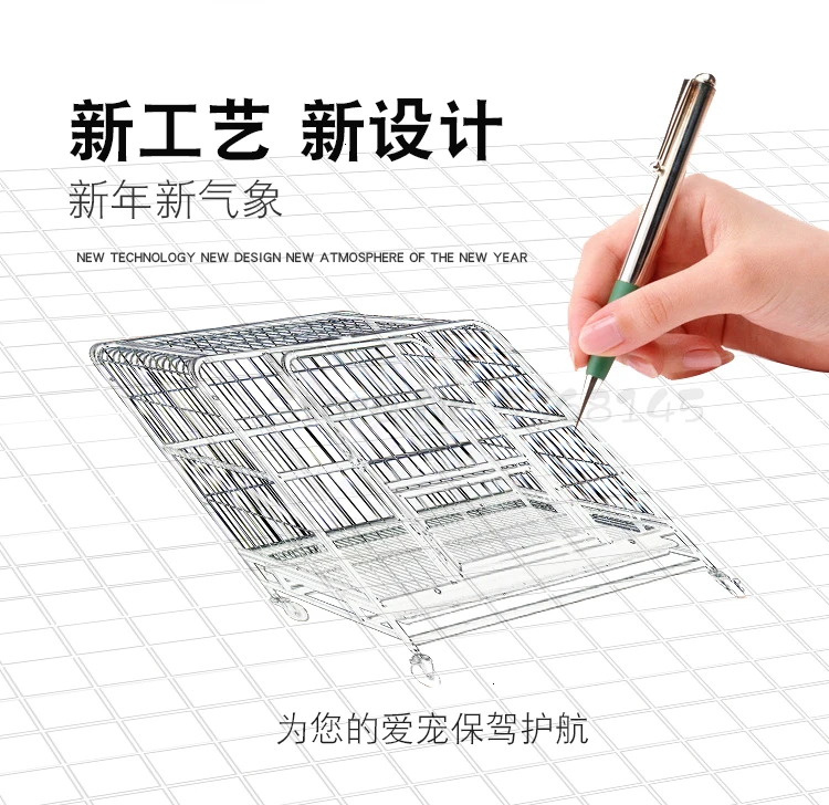 Dog Cage Teddy Small Dog Medium Large Dog with Toilet Pet Indoor Dog Cage Cat Cage Rabbit Cage