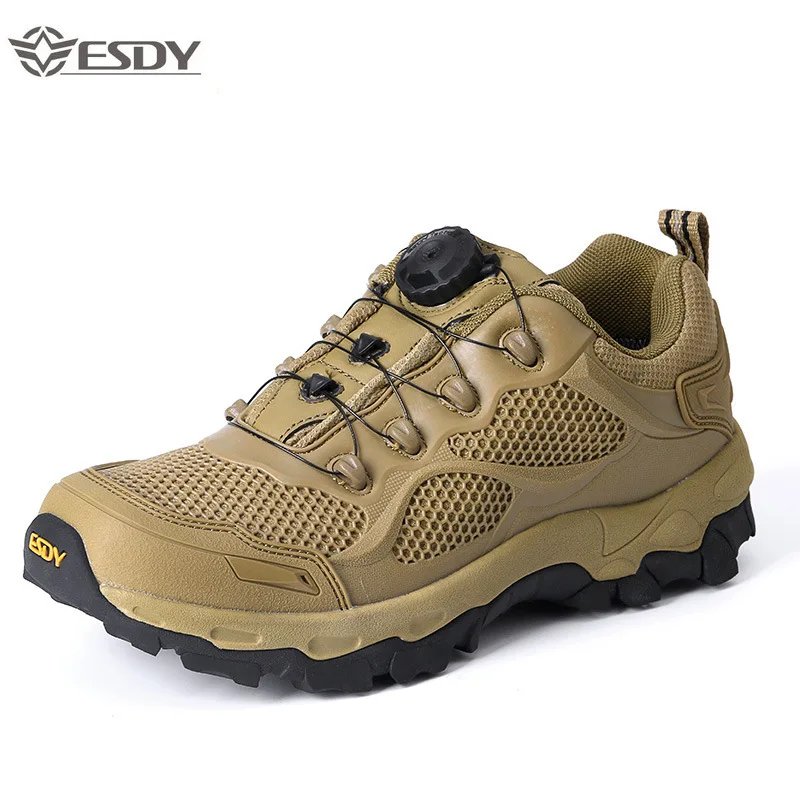 New Men Military Tactics Shoes Outdoor BOA Lacing System Quick Reaction Boots Army Combat Desert Sneakers Hunting Hiking | Спорт и