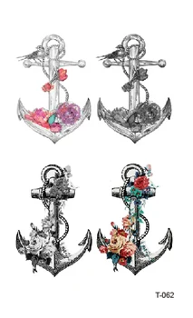 

Temporary Tatoo Fake Tattoo Sticker Anchor Tatto Tatouage Waterproof Tattoos Stickers Hand Foot Art For Women Girl Men