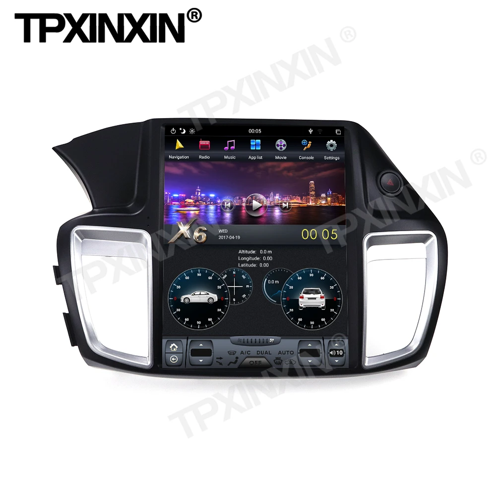 128G Tesla Carplay Android Car Radio 2 Din Stereo Receiver For Honda Accord 9 2012 2013 2014 2015 2016 2017 GPS Audio Head Unit