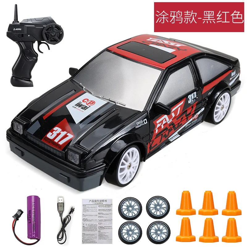 2.4G Drift Rc Car 4WD RC Drift Car Toy Remote Control GTR Model AE86 Vehicle Car RC Racing Car Toy for Children Christmas Gifts fastest rc car in the world RC Cars