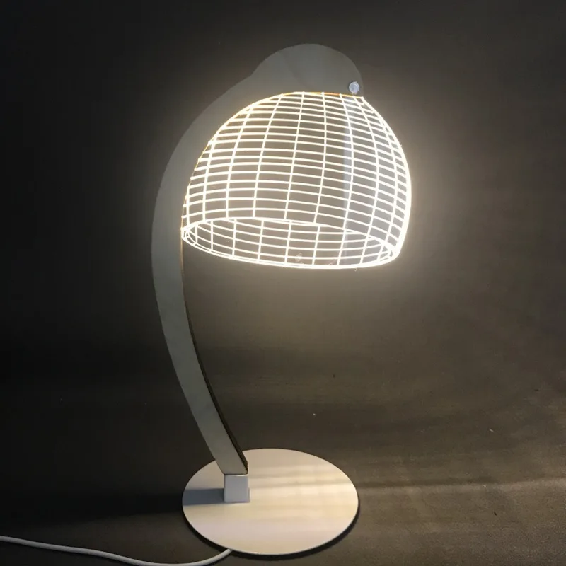 

Nordic Lamp Acrylic LED Small Night Light Bedroom Decorate Desk Head A Bed 3D