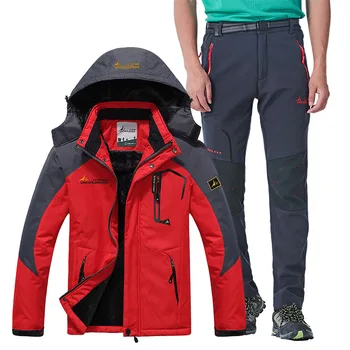 

Men's Ski Suit Winter Thick Warm Windproof Waterproof Snow Jackets and Pants Outdoor Sports Skiing Snowboard Jacket Men Brand